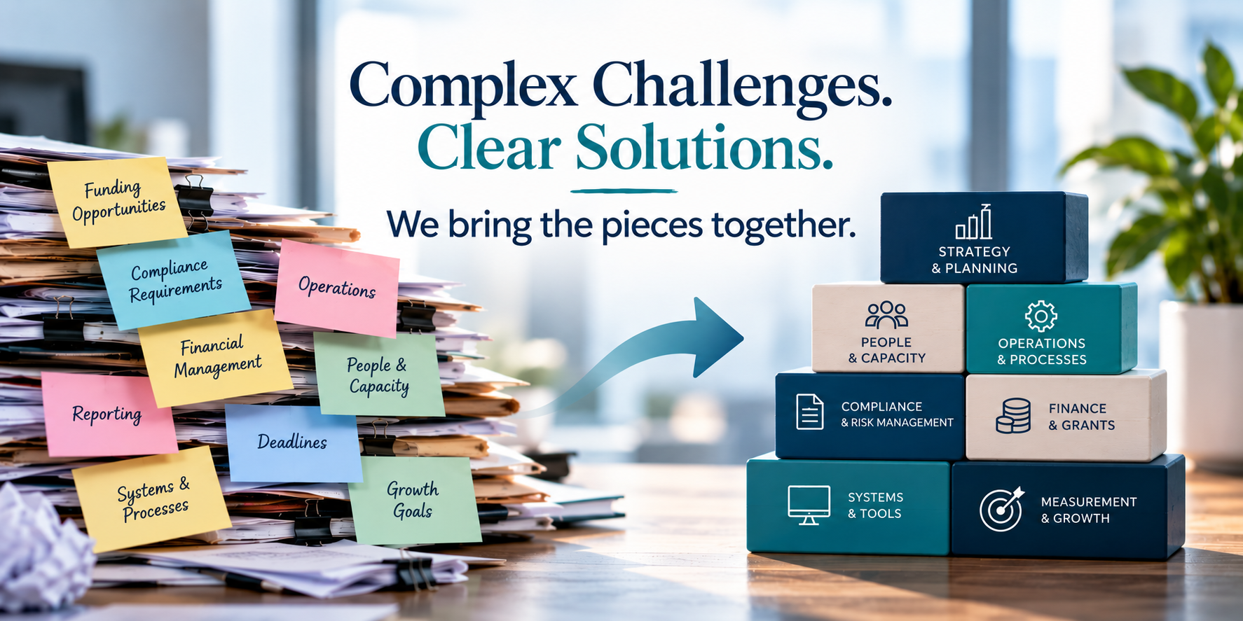 VistaCor Consulting brings complex business challenges together into clear, organized solutions